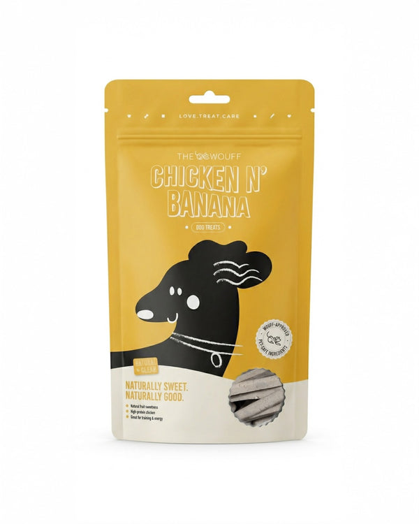 Chicken N’ Banana Natural Dog Treats - High Protein Training Snacks