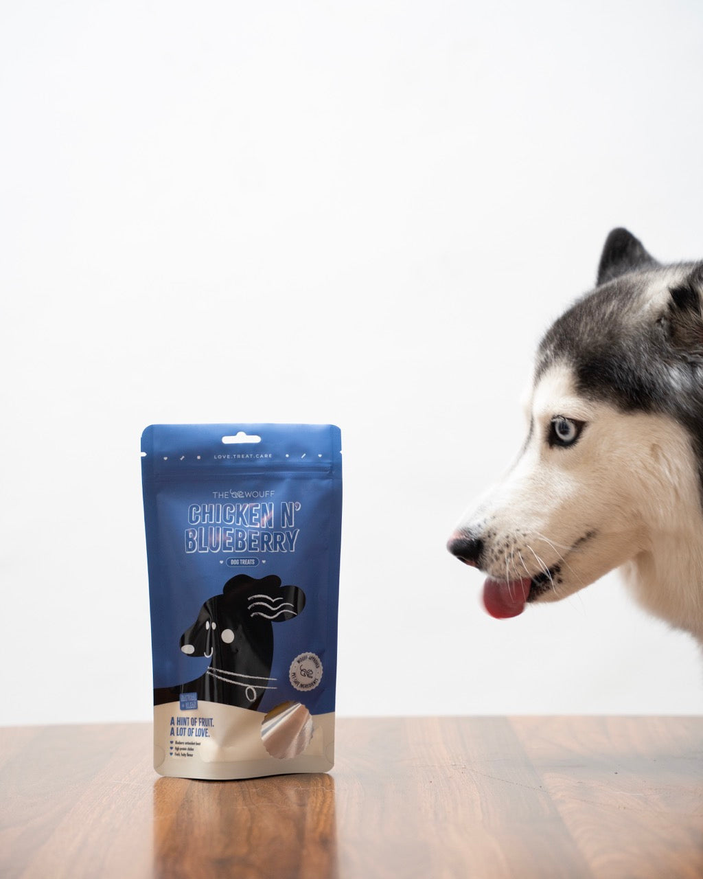 The Wouff Chicken N' Blueberry (Pack of 4) - Natural Dog Treats
