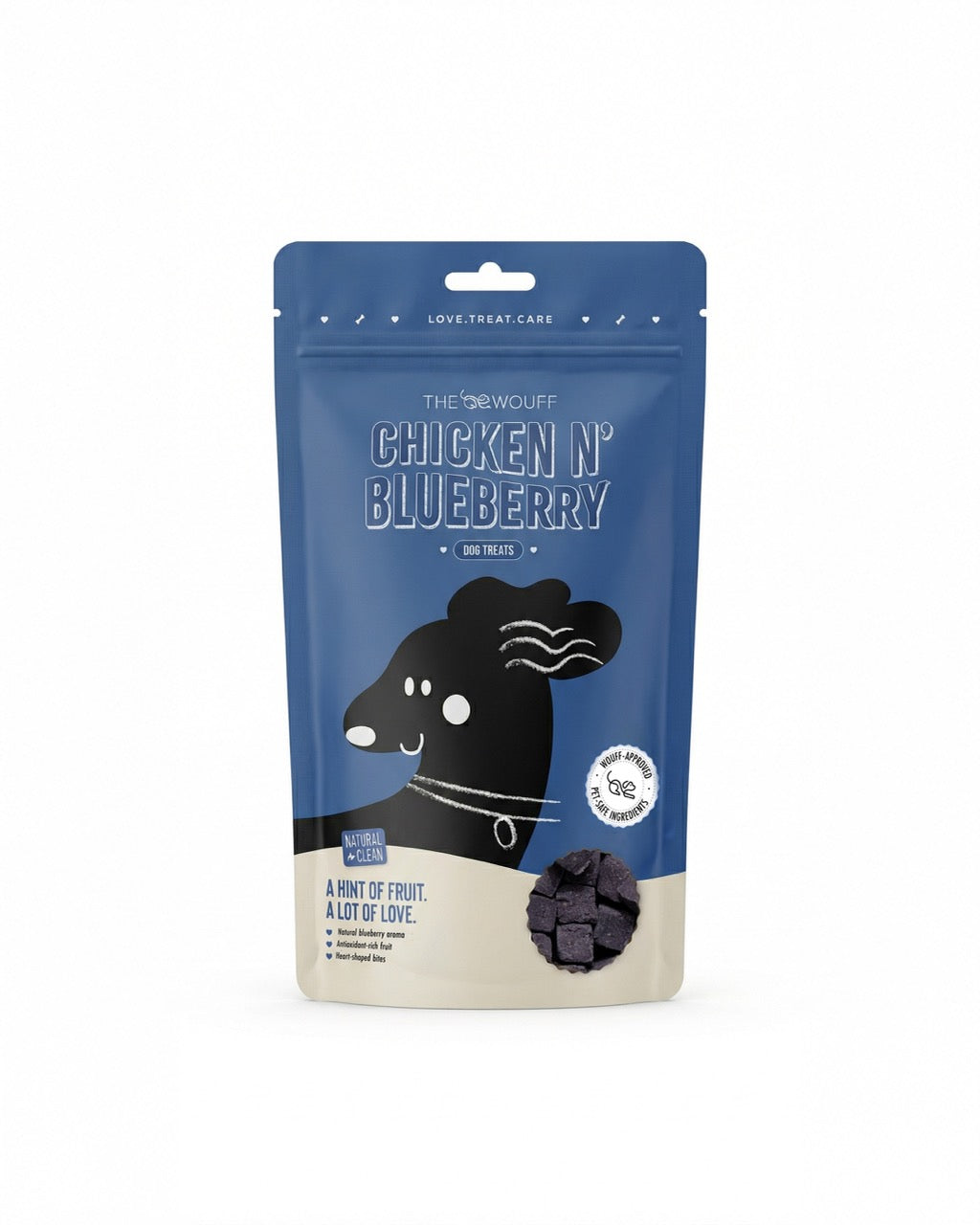 The Wouff Chicken N' Blueberry (Pack of 4) - Natural Dog Treats